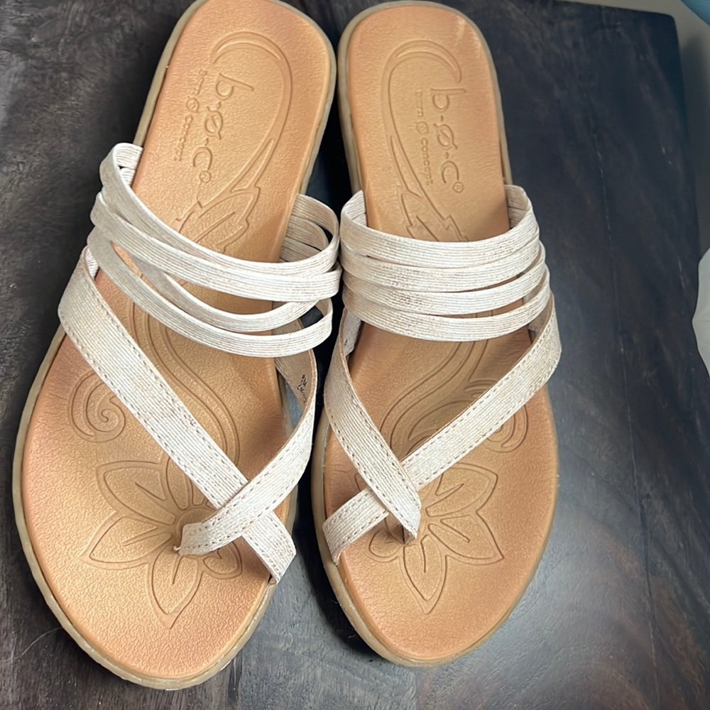 Born Light Pink/Nude Sparkly Strappy Sandals